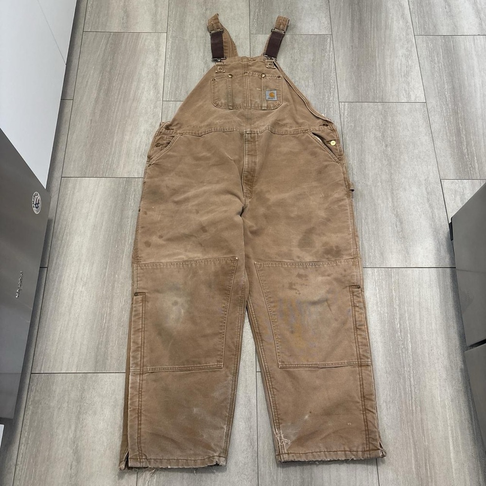 Vintage Carhartt Duck Bib
Overalls Mens Brown 50x30